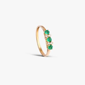 Hazel Emerald Ring