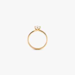 Anillo de Compromiso Solitario Curvial