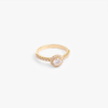 Round Halo Pavé Engagement Ring