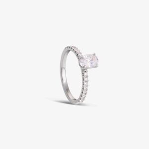 Anillo de Compromiso Oval Pave