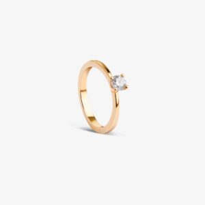 Anillo de Compromiso | Solitario | Diamante Redondo