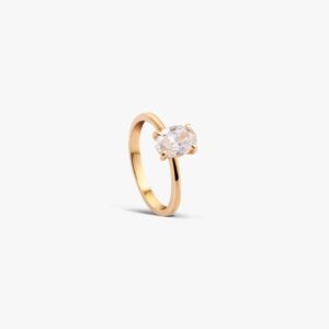 Anillo de Compromiso Solitario Oval