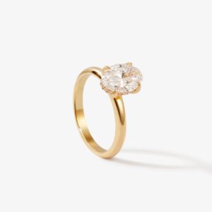 Anillo de Compromiso | Diamante Oval | Hidden Halo