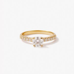 Anillo de Compromiso Pave Redondo