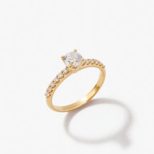 Anillo de Compromiso Pave Redondo