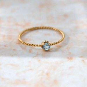 Anillo Catalina Aguamarina